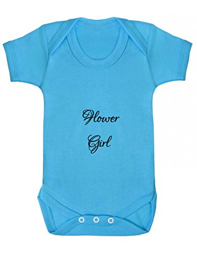 Personalised Flower Girl With Name Wedding Party Guest Outfit Suit Baby Bodysuit Babygrow Vest