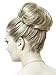 SUPER BUN - BIG STYLED 30% LARGER "AIRLINE STEWARDESS" BUN - 60's LOOK - IN DARK BLONDE MIX