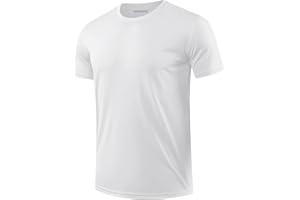 EKLENTSON Men's T-Shirt Short Sleeve Quick Dry Athletic Sports Fishing Shirt UPF 50+ Sun Protection Rash Gard Swimming Tops Stretch