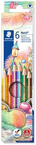 Noris Club Triangular Slim Coloured Pencil, Assorted Colours, Pack of 6