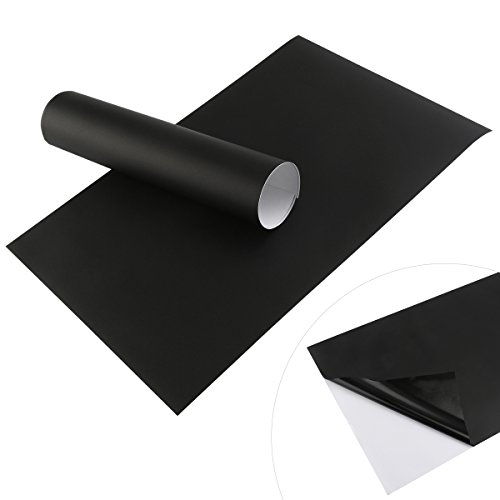 NUOLUX Tafel Aufkleber Wandtattoo 6 farbige Kreide und Radiergummi Tuch enthalten – Tafel Kontakt Papier Vinyl Chalk Board Paint Alternative (12′ x 17,7″) Innenministerium Dekor - 4