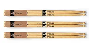 Promark LA Specials 5A Hickory Drumsticks Pair, 3-pack by TMA