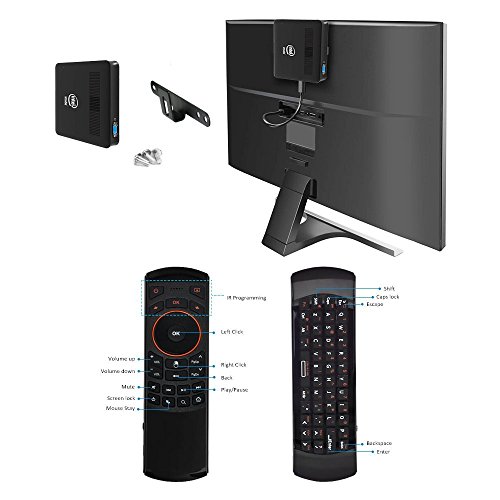 AWOW Fanless Design Mini PC Windows 10 -  Cherry Trail-T3 Quad Core 2 2 Ghz   4 GB DDR   64 GB eMMC   Gigabit Ethernet   2 4G   5G Dual Wi-Fi   VGA   HDMI   USB 3 0   4K   Mini PC PC BoxCherry 