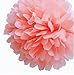 Produktbild FRE 10ST Pompons Seidenpapier Pom Pom Blumen Ball nach Festival Hochzeit Geburtstag Party im freien Dekoration - Pink