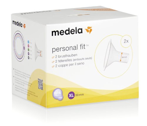 Medela 008.0330 PersonalFit Brusthaube, 2 Stück, Größe XL, 30 mm - 2