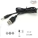 Produktbild Handy USB 5V DC Ladegert Kabel Netzteil Netzkabel - Handy Ladekabel 2.0x0.6mm Kleiner Pin Stecker f¨¹r Nokia (2 Packs)