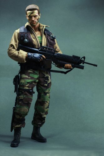 Major Dutch Schaeffer Figure 1:6th Scale Deluxe Action Figure - Predator 12 Inch Hot Toys Movie Masterpiece