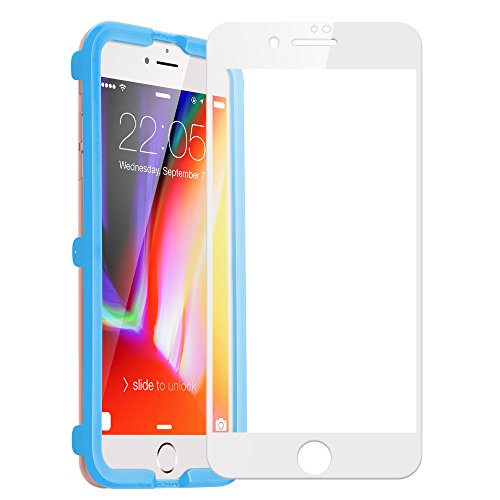 iPhone 6s / 6 Screen Protector, [Full Coverage, Maximum Protection], ESR Premium Tempered Glass Screen Protector, [Easy Installation Frame], Exclusively Designed for iPhone 6s / 6 4.7'' (White)