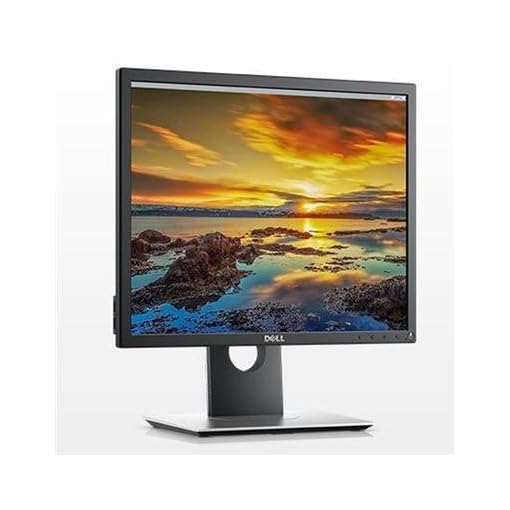 Dell Professional 19 Inch Square LED Monitor P1917S, Black