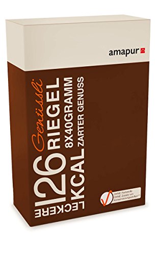 Preisvergleich Produktbild amapur Diät, Genüssli Schokoriegel, 8er Pack, 8x40g (320g)