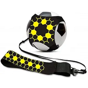Sensitra Soccer/Volleyball/Rugby Trainer, Football Kick Throw Solo Practice Training Kit (Without Football) with Adjustable Waist Belt & Elastic Cord for Kid, Adults