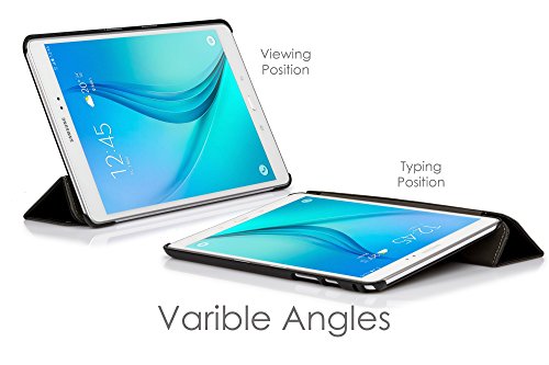 Forefront Cases® Neue Leder Hülle / Tasche / Case / Cover für Samsung Galaxy Tab A 9.7 SM-T550 (Mai 2015) – Rundum-Geräteschutz und intelligente Auto-Sleep-Wake-Funktion mit 3-JAHRES-GARANTIE VON FOREFRONT CASES – inkl. Eingabestift - 2