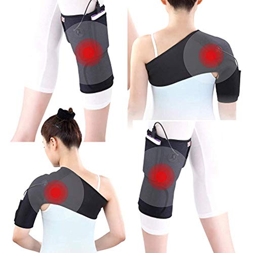 BerryKing Heating Pad Almohadilla de calor incl. batería Powerbank con movilidad Inalámbrico - Perfecto para tratamientos de calor y frío sobre la marcha