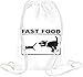 Produktbild Fast Food Cat And Mouse Funny Drawstring bag
