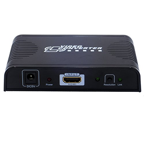 reado HDMI zu YPbPr 5 RCA Component RGB AV Konverter Adapter 1080P mit L/R Audio + Koaxial Audio Ausgang für XBOX/PS4/Apple TV/Roku/Fire TV/STB/BLU-RAY-Player Spiel Konsole (schwarz) - 5