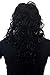 GLAMOUROUS Quality Man Unisex Wig Glam Rock Rocker Metal LONG backcombed curly curls BLACK voluminous GFW806-1B 55 cm