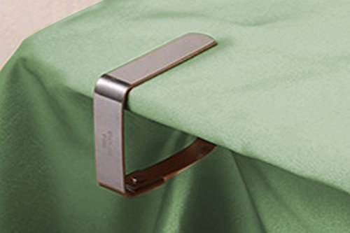 Satz 8 Tischtuchklammern Clips + 2 Tischdecken Einweg wasserdicht und resistent Ideal für Feiern und Party – Gebrauch Innen und Außen - 5