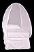 Pyramid Premium Mosquito Net contains Mosinet Single Self Supporting Permethrin Treated in White for Single Bed