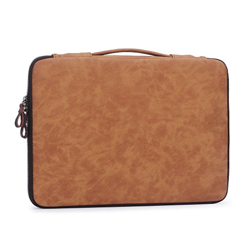 CAISON Hochwertiges Synthetik Leder Laptop Hülle Kasten Schutzhülle Tasche für 11.6″ 12″ 12.2″ Notebook Computer / Microsoft 12.3″ Surface Pro 4 / 10.8″ Surface 3 - 9