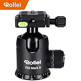 [Allrounder] Ob Panorama Aufnahme, Hochformat-Portrait oder Querformat-Aufnahme mit dem Rollei T5S Mark II professioneller 360 Grad Kamera Stativ Kugelkopf gelingt jede Aufnahme. Die Acra Swiss Schnellwechselplatte bietet guten Halt und Kompatibilität zu allen Acra Swiss Stativköpfen.