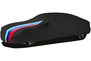 Asasytal Copriauto Auto Interno Completa, Anti-dust/Traspirante Morbido Tessuto in Velluto con Elasticità Bene, Universale Fit Saloon/Berlina 4.6~4.9m per la Mostra di Garage/Auto, Nero con Motivo