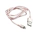 Produktbild Lade- Synchronisationskabel Lighting auf USB 1m Stecker-Stecker – 8-pin- Kompatibel mit iPhones, iPads und iPods- 6 Plus / 6 / 5s / 5c / IPad Air / iPad mini2 / Mini / iPad 4. Generation und iPod nano 7. Genration - Rosa