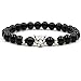Produktbild WODESHENGRI Armbänder,Männer Armband Schwarz Steinernen Löwen Classic Stone Bead Armband Für Männer Und Frauen Schmuck Geschenk Vorangegangen