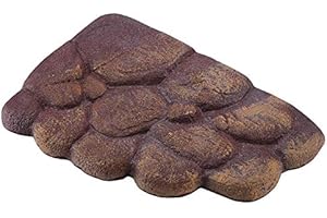 FTVOGUE Schildkröte, die sich schwimmende Plattform-magnetische Harz-Insel-Aquarium-Dekor für halb Wassertiere schwimmt(02)