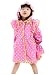 Korean Baby-Girls Princess Dress Raincoat Fashion Children Rainwear Pink Dot S