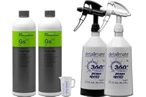 detailmate - 2 x Koch Chemie Green Star Nettoyant Universel 1L + 2x Made By Kwazar Mercury Super PRO vaporisateur à 360 degrés. Gâchette double action, 1 litre + Gobelet gradué 50 ml.