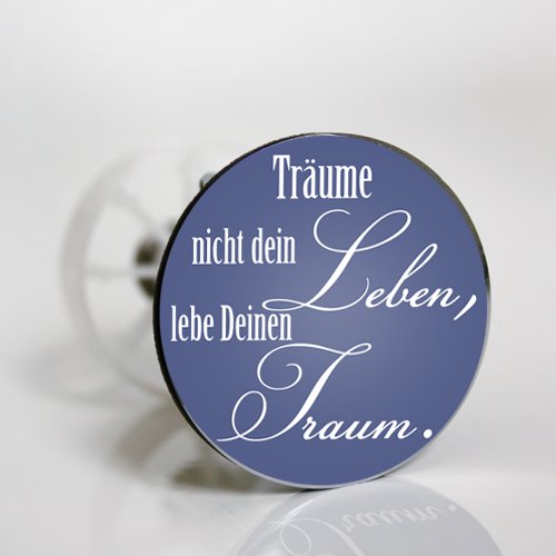 StöpselSpaß Aufkleber für Waschbeckenstöpsel – Motiv: Sprüche & Zitate – 3 Stück im Set - 3