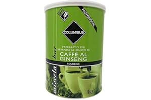 COLUMBUS Preparato in polvere per Bevanda al Gusto di Caffè al Ginseng 1 Kg