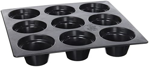 Clean mt1036 &amp; Baking Cupcake/Muffin Mould Composite Black 32 x 32 x 5 cm