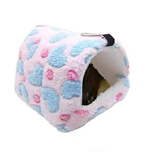 Oncpcare Winter Warm Hamster Bed Playing Soft Hamster Hammock Sleeping Cute Small Animals Nest Hanging Home Resting for Young Guinea Pig Degu Drawl Hedgehog