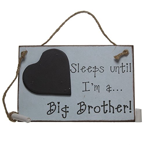 Sleeps Until Big Brother Countdown Chalkboard Baby Due Chalkboard