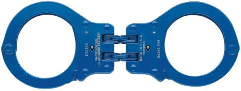 Peerless Handcuff Company, Hinged Handcuff, Model 850N, Hinged Handcuff - Blue Finish
