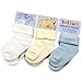 Quality cotton roll down baby socks by Soft Touch - boys - Size Blue/cream/white - 0-3 Months