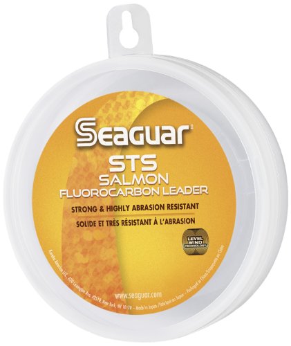 SeaguarSTS Salmon Fishing Line, Strong and Abrasion Resistant, Premium 100% Fluorocarbon Performance Fishing Leader, Virtually Invisible