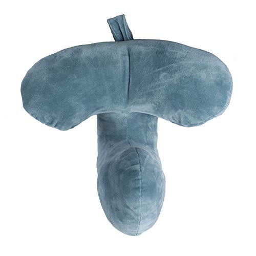 SWKUN Almohada De Viaje J-Pillow, Almohada De Viaje Cuello Plano Almohadas Libres Portátiles Hechas para Relajarse Soporte Cabeza, Mentón Y Cuello En Cualquier Posición Sentada,B1