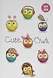 Collegetimer Cute Owls 2019/2020 - Eule - Schülerkalender A5 (15 x 21) - Weekly - 224 Seiten - Terminplaner by 
