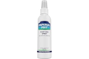 Imperial Feet Foot Deo Spray - Foot & Shoe Deodorizer Spray For Removal of Smelly Odour & Reducing Sweat - Natural Antiperspirant Freshener Solution with Mint Scent - Strong 24-Hour Protection - 150ml