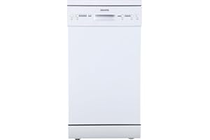 electriQ Freestanding Slimline Dishwasher - White