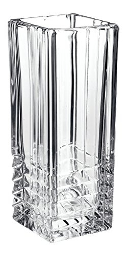 Glasvase transparent schwer Blumenvase Dekoration Wohndeko Hochzeitsdeko, von Bormioli Rocco, Quadrat