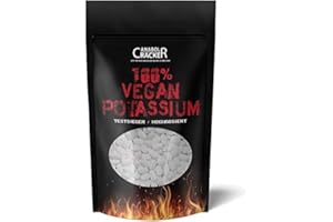 ANABOL CRACKER 500 TABLETTEN - KALIUM / 100% Vegan Potassium Gluconat, Hochdosiert 495mg pro Tagesportion