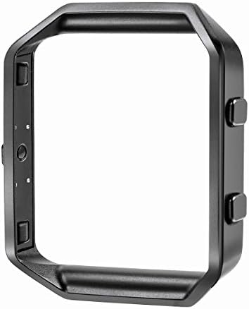LyStar Fitbit Blaze Band Frame, Stainless Steel Metal Watch Repalcement Housing Protective Frame Case Cover for Fitbit Blaze Smart Fitness Watch(Black)