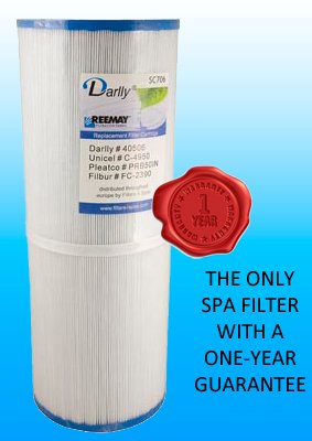 Arctic Spas Hot Tub Filter Unicel C4950, Pleatco PRB501N, SC706