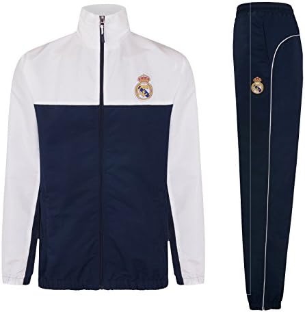 Real Madrid Official Football Gift Mens Jacket & Pants Tracksuit Set