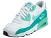 Produktbild Nike Air Max 90 Letter Big Kids Style Shoes : 833376, White/Hyper Turquoise/Clear Jade, 4.5