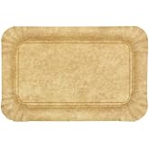 Monouso | 50 Cardboard Trays, 12 x 19 cm, 295 g/m&sup2; | Pastry Trays, Kraft Colour, Presentation, Pastry
