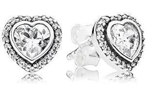 Bluebird Orecchini a lobo Amore Scintillante in argento Sterling 925, zirconia cubica